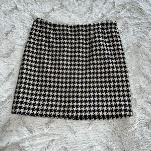Lilly Pulitzer Black and White Houndstooth Mini Skirt